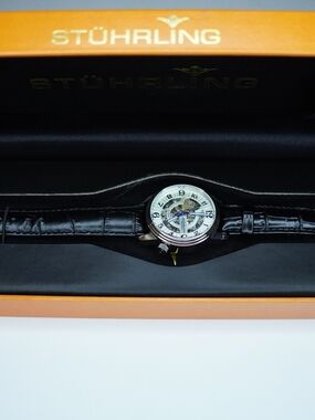 Stuhrling Original Skeleton Automatic 20 Jewels CAL.ST-90050 Winding Watch